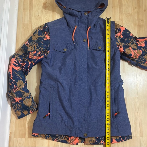 Roxy Womens Lined Ceder Hooded Jacket - Women's Size Medium - Picture 2 of 7